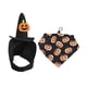 thumbnail image 2 of Disfraz de Halloween para mascotas, accesorios para perros, conjunto de sombrero y pañuelo, resistente, creativo y elegante. Negro L, 2 of 9
