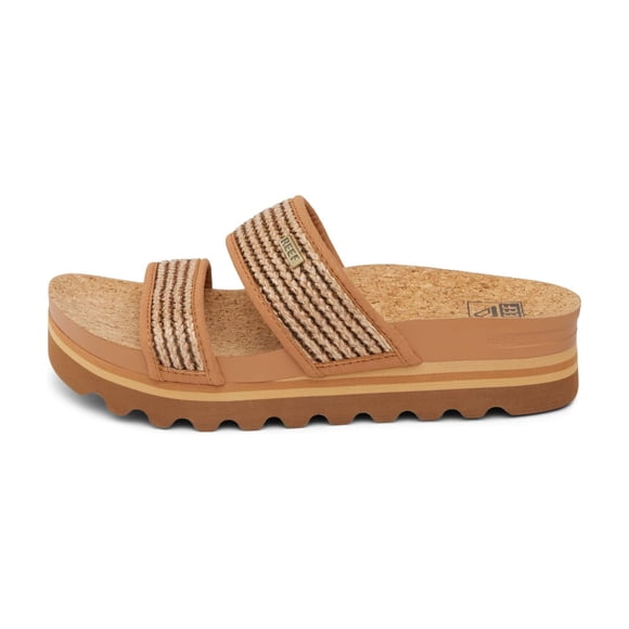 Sandalia REEF Cushion Vista Hi Slide para Mujer con Doble Tira