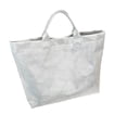 thumbnail image 2 of Soft Glossy PVC Tote Bag for Women, White, Lightweight Large Handbag for Daily Shopping Commute, 2 of 5