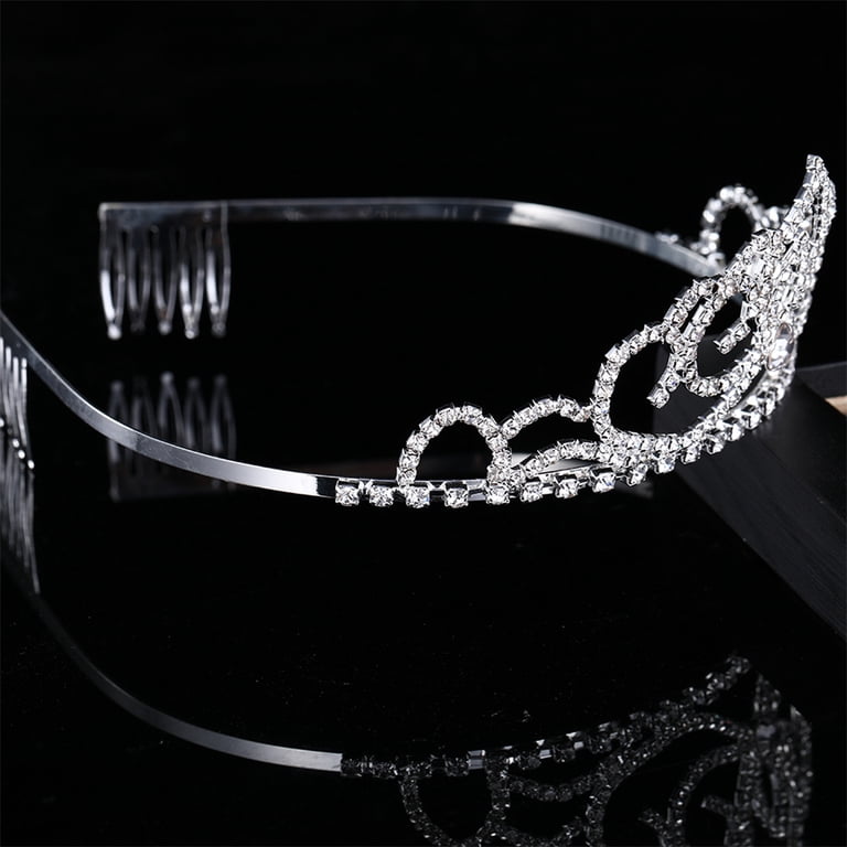 Milisten Bridal Shower Crown Rhinestone Bridal Tiara 1Pcs  display picture 1