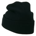 thumbnail image 3 of St Patrick's Day Clover Embroidered Long Beanie - Navy OSFM, 3 of 5