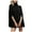 Black, variant on RMGVDSD Womens Turtleneck Knitted Sweater Batwing Sleeveless Hem Side Slit Pullover Tops Solid Color Loose Cape Shawl Comfort Pullover Sweater Tops /Black