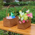 thumbnail image 5 of WORGEOUS Portable Wicker Storage Basket Woven Wedding Pedal Basket Wedding Gift Basket, 5 of 8