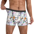 thumbnail image 3 of Men's Boxer Briefs, Bohemian Cute Parrot Flower Soft Comfy Mens Underwear Boxer Briefs Breathable With Widen Waist, 3 of 7