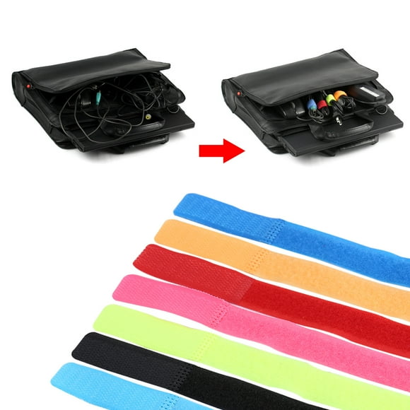50pcs Reusable Cable Ties, Reusable Wire Organiser Cable Holder Tape Ties Cord  Straps, Adjustable Cord Straps, Great Helper for Cable Organization