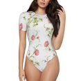 thumbnail image 1 of Easygdp Roses Fleurs pour Maillot de Bain une Pièce pour Femmes Ajusté Col Rond Justaucorps Maillot de Bain Athlétique avec Boucle Intégrée-TTTG, 1 of 7