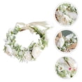 thumbnail image 3 of KAKOWELY Corona de novia Babysbreath para bodas, elegante y atractiva., 3 of 4