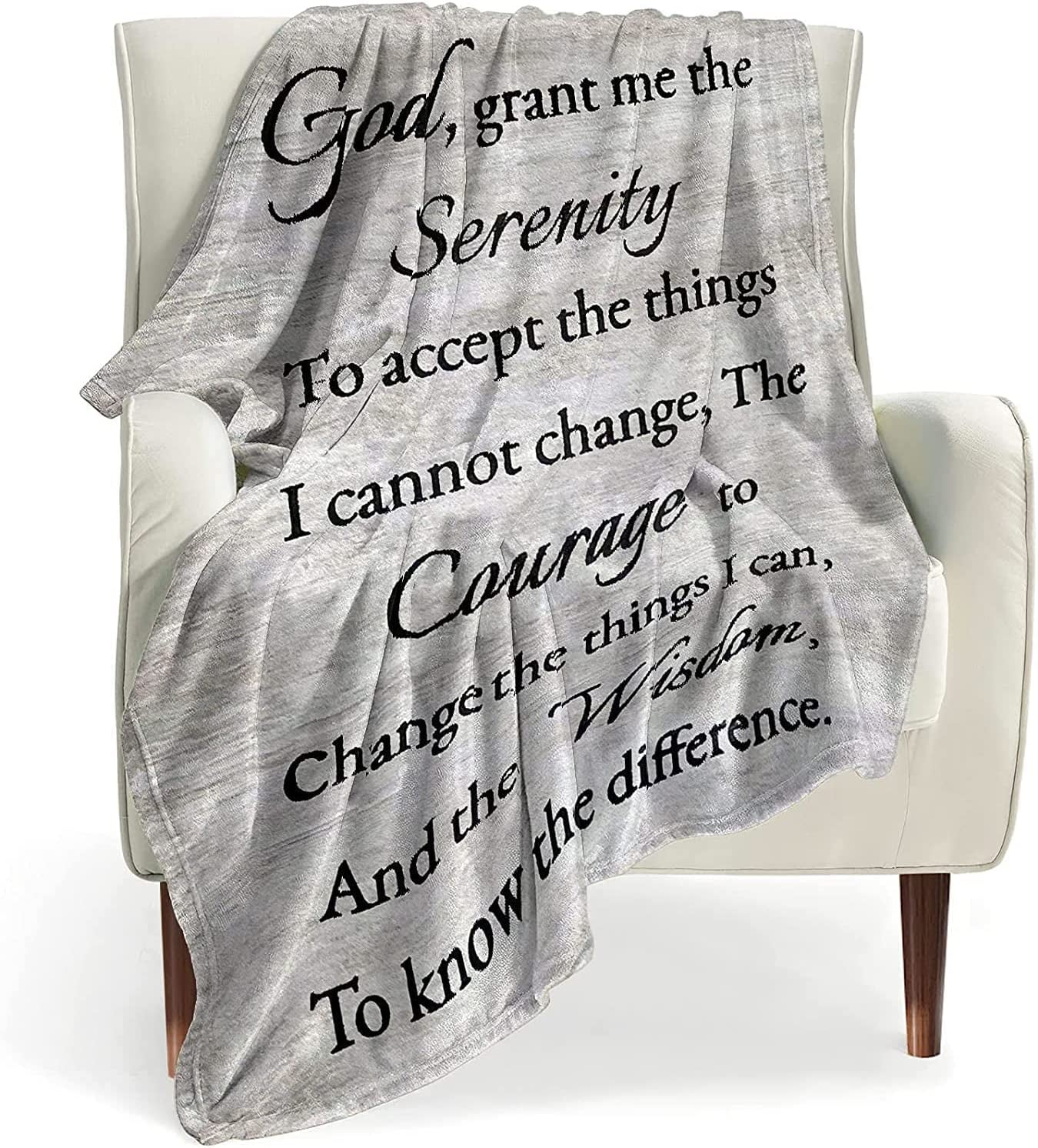 BOOPBEEP Healing Throw Blanket with Inspirational Thoughts and Prayers