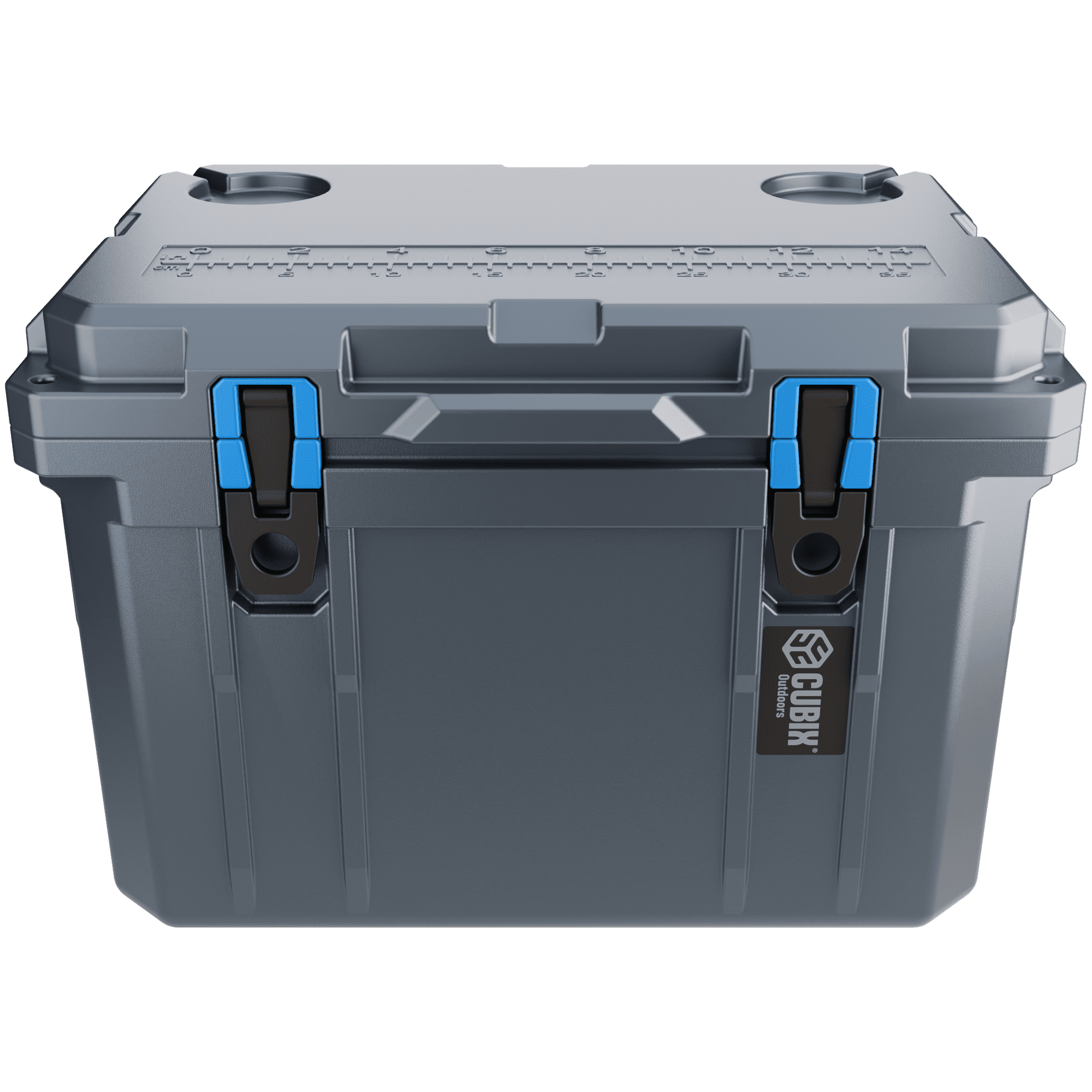 Cubix Outdoors 20 QT QuadraX Portable Insulated Hard Cooler - Fits 14 Cans - Granite Gray