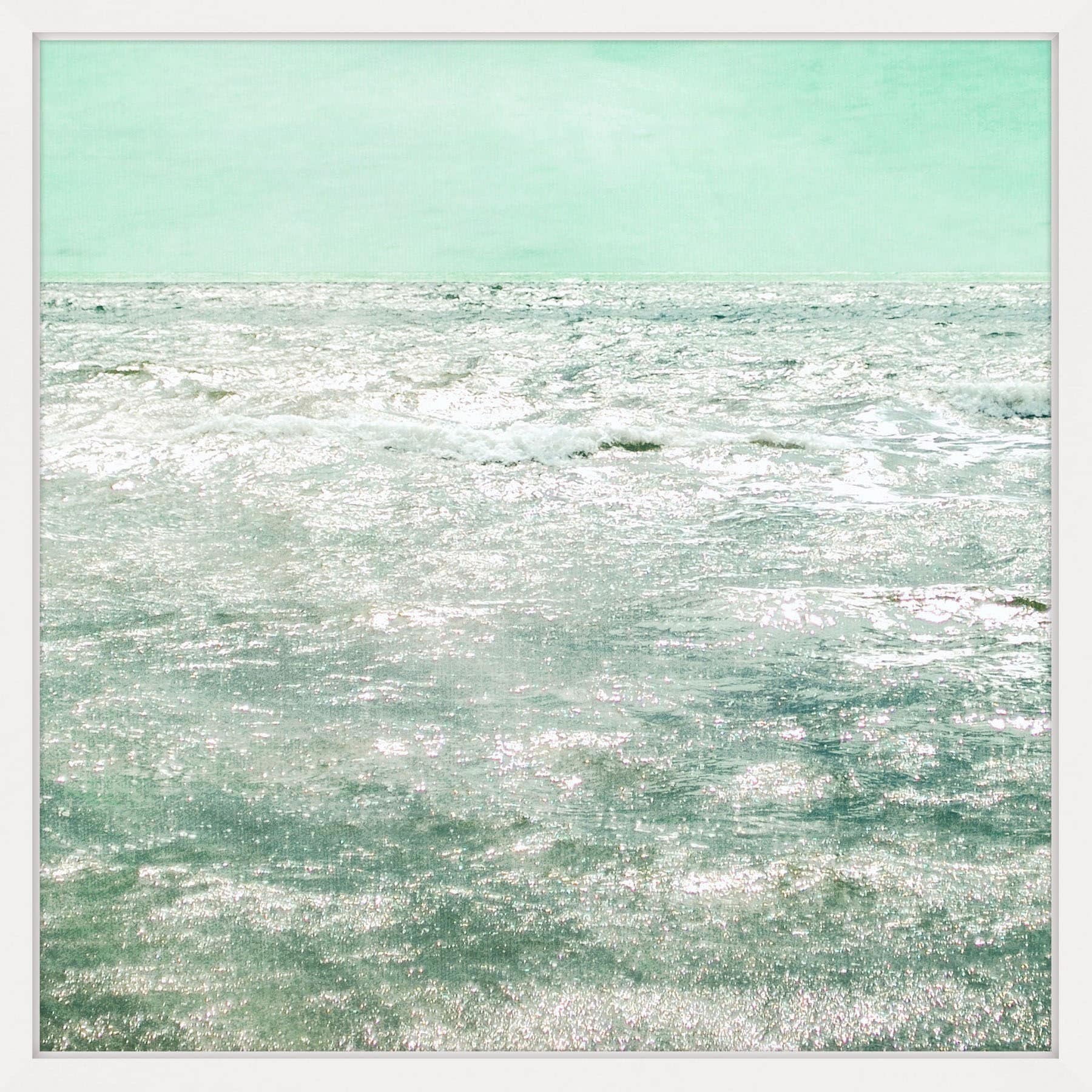 Shining Sea Framed Painting Print