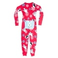 thumbnail image 1 of Winter Fun Penguins Union Suit Boys & Girls One Piece Pajamas Stay Cool Polar Bear Rear Flap, 1 of 2