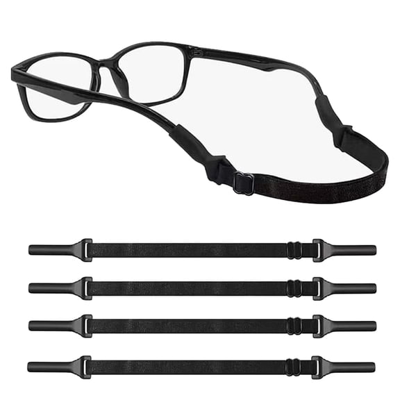 Glasses Strap, Sports Eyeglass Strap, Adjustable Sunglasses Retainer for Men, Women, Adults, Children, 4 PCS
