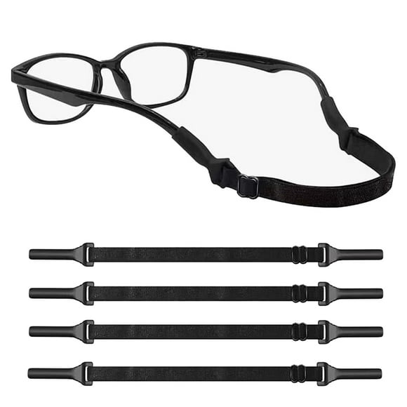 Glasses Strap, Sports Eyeglass Strap, Adjustable Sunglasses Retainer for Men, Women, Adults, Children, 4 PCS