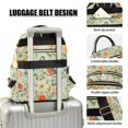 thumbnail image 3 of FORMRS Mini Backpack Purse for Women Travel Daypack Casual Shoulder Bag, Green Floral Pattern, 3 of 7