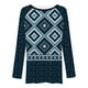 thumbnail image 4 of Mujeres Casual Tribal Wind Impreso Manga larga O-cuello Pullover Blusa Camiseta Tops Pompotops  FGAJ1367, 4 of 5