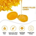 thumbnail image 2 of Honey Filled Hard Candy - Individually Wrapped Honey Hard Candy - 2 Pound Bulk Bag - Soft Honey Center Honey Candy, 2 of 6