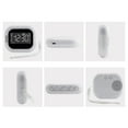 thumbnail image 3 of BIBABLYKE Rechargeable Vibrating Alarm Clock for Heavy Sleepers Adjustable Vibration Strength LCD Display 2 Alarms Snoozes Clock, 3 of 8