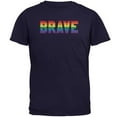 thumbnail image 1 of Brave Gay Pride Flag LGBTQ Mens T Shirt, 1 of 1