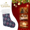 thumbnail image 4 of Coolnut 2 PCS Christmas Stocking Plaid Big Warm 17.7 x 12 Inch Hanging Xmas Stockings Decoration for Family Holiday Party Ornaments Decor Fireplace, 4 of 7
