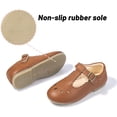 thumbnail image 3 of Toddler Little Girl Mary Jane Dress Shoes Ballet Flats for Girl Party School Shoes Bowknot Princess Shoes, 3 of 6