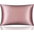 thumbnail image 7 of DISANGNI 100% Mulberry Silk Silk Pillowcase, Used for Hair and Skin, Envelope Type, Silk on one Side and Tencel on The Other Side, 1pc (Pink, 1 pc King Size 20"x36"), 7 of 7