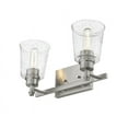 thumbnail image 3 of Z Lite 464-2V-MB Bohin 2 Light Vanity with Clear Seedy Glass, Matte Black - 8.5 x 16 x 6.5 in., 3 of 4
