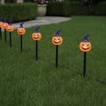 thumbnail image 4 of Solar Halloween Outdoor Lights – 5-in-1 Pumpkin & Ghost Stake Lights, Spooky Witch Yard Decorations, Waterproof Garden Pathway Lights for Halloween Party, 4 of 5