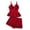 Wine, variant on JSGEK Sexy Two Piece Lingerie Set for Women Spaghetti Strap Ruffle Hem Babydoll Top and Matching Shorts Intimate Sleepwear Nightwear Red M