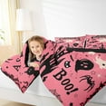thumbnail image 5 of Manfei Cute Cartoon Ghost Bedding Comforter Set, Spooky Halloween Castle Spider Twin Comforter Sets, Kawaii Princess Style Reversible Bedding Set, Lightweight Room Decor, 2pcs, 5 of 8