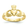 thumbnail image 1 of 10K Yellow Gold Polished Claddagh Ring, 1 of 2