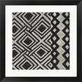 thumbnail image 1 of Great Art Now Kuba Cloth Mat III BW by Wild Apple Portfolio Framed Wall Art 20"W x 20"H, 1 of 1
