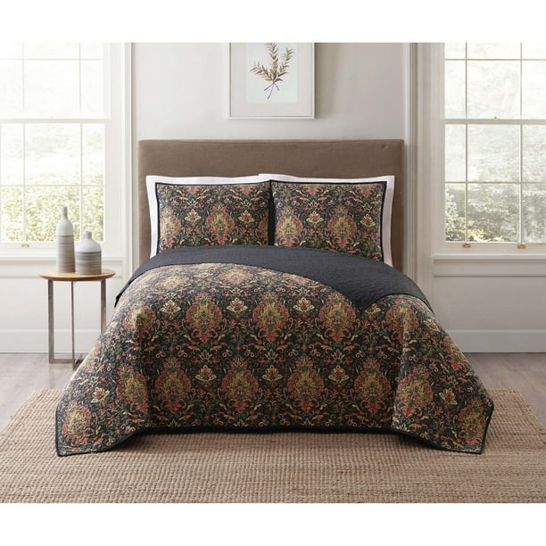 Style 212 Cambridge Black Twin XL Quilt Set