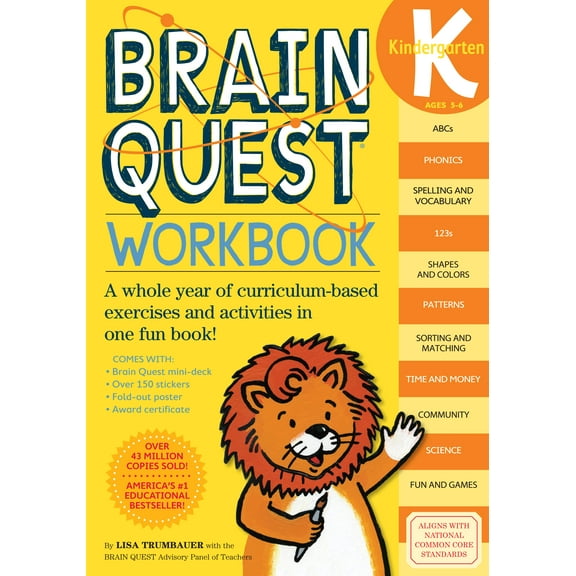 Brain Quest Kindergarden Workbook