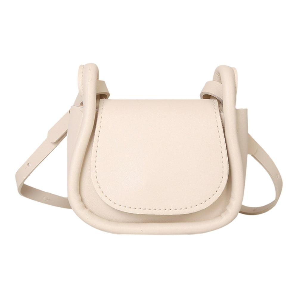Mini Top Handle Bag Adjustable Strap Button Solid Color Square Ins Style Lipstick Purse Crossbody Bag for Daily Life
