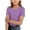 CL12_Purple, variant on Resicozy Girls Shirts Cute Basic Tees Summer Ribbed Top Teens Short Sleeve Vacation T-Shirt for Kids 5-13 Years Light Blue 160
