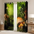 thumbnail image 2 of Mushroom Curtains & Drapes,Magical forest Wonderland 30%-50% Blackout Curtains Enchanted Botanical Fungus Natural Plant Curtains,Cute Mushroom Theme Window Treatments 42Wx63L, 2 of 5