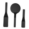 thumbnail image 4 of Raindrops 3Pcs Black Nylon Baking Spatula with Non-Stick Surface for Pancake and Muffin Making 11.59X2.36in, 4 of 8
