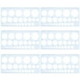 thumbnail image 3 of WHAMVOX  6 Pcs Number Stencils Drawing Template Ruler Drafting Student, 3 of 8