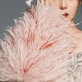 thumbnail image 4 of Pink Ostrich Feather Trim,78.7Inx3.15-4.3In Wide Feathers Trim Sewing Fringe,Dueable Ostrich Feathers Ribbon for Sewing,Dress,Craft Projects, 4 of 5