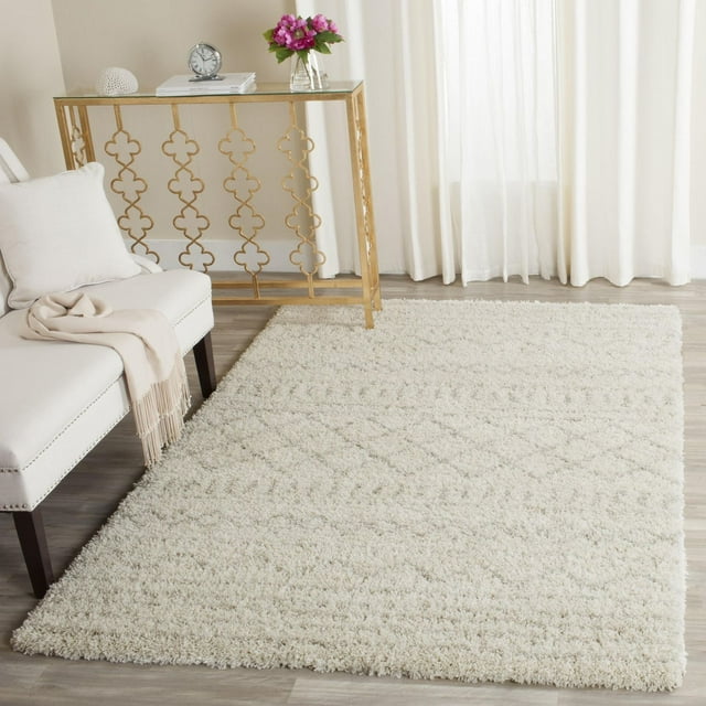 SAFAVIEH Arizona Dubhan Geometric Shag Area Rug
