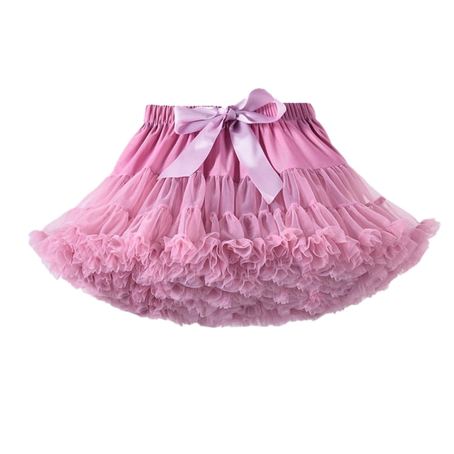 Toimothcn Robes pour Filles Mode Couleur Unie Robe en Tulle Douce Respirante Ample Robes de Princesse d'Été Robe de Loisirs pour Filles