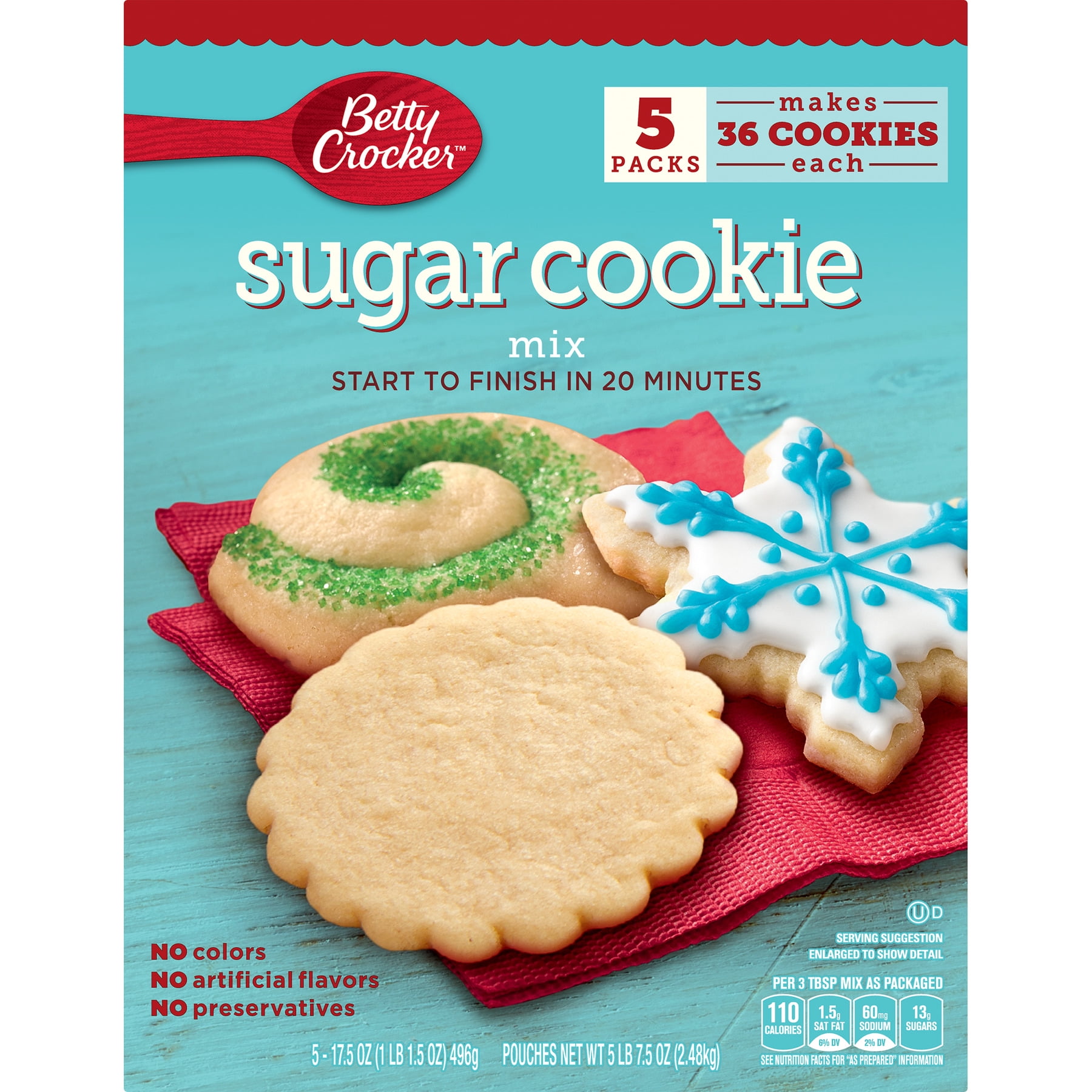 Betty Crocker Sugar Cookie Mix, 87.5 oz, 17.5 OZ