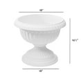 thumbnail image 5 of Root & Vessel Grecian Urn Planter, White, 18", 5 of 5
