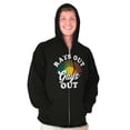 thumbnail image 5 of Rays Out Gays Out LGBTQ Pride Summer Zip Up Hoodie Men's Women's Brisco Brands X, 5 of 6