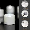 thumbnail image 3 of Velas de té a batería con temporizador, 6 horas de encendido y 18 horas de apagado en un ciclo de 24 horas automático, paquete de 12 velas LED con temporizador, 3 of 7