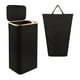 thumbnail image 2 of Cesta de lavandería plegable decorativa para ropa sucia, cesta grande para ropa sucia Negro, 2 of 9
