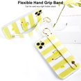 thumbnail image 2 of iPhone 11 Pro Max Case, Clear Lemon Fruit Pattern Case with Wristband Kickstand, Full Protective Adjustable Handle Grip Phone case, Hand Strap Holder Case for iPhone 11 Pro Max 6.5" (Lemon Stripes), 2 of 7