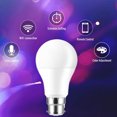 thumbnail image 1 of Smart LED Bulb Intelligent WiFi Light Bulb RGB+W Dimmable Light Bulb Dimmable Light Smartphone App/Voice Control - B22, 1 of 9
