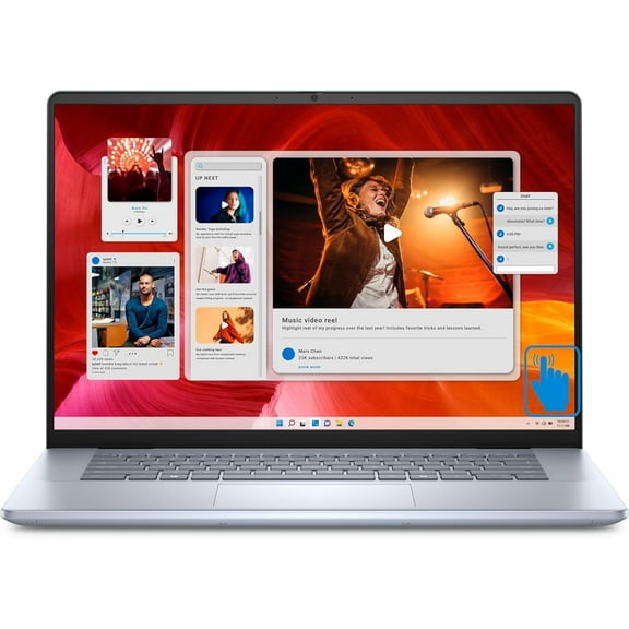 New Dell Inspiron 7640 Laptop, 16" 1920x1200 FHD   Touchscreen ,Intel Core Ultra 9 185H ,512GB SSD , 16GB RAM , 16 cores @ 5.1 GHz Windows 11 Pro Blue