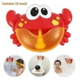 thumbnail image 2 of Adorables Jouets Électriques Musicaux de Crabe à Bulles pour Bain et Douche de Bébé, Machine à Faire de la Mousse Onirique pour Tout-Petits (12 Chansons Intégrées), 2 of 6